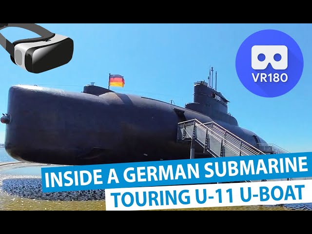 3D Inside a German Submarine - Touring U-11 U-Boat (VR Experience)