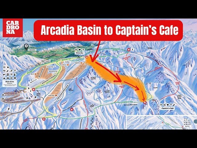 CARDRONA 2024: Arcadia Basin to Captain' Cafe chairlift (Captain's Express Quad) - Amateur snowboard