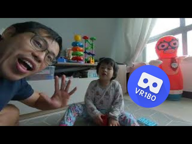 [VR180 VR 3D] Toddler Riley Play-Doh Ball Ball Song | Virtual Reality Oculus