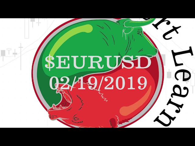 Expanded Flat pattern for the EURUSD Feb 19th 2019