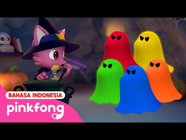 Pelajari Warna tentang Halloween | Kumpulan Lagu Anak | Pinkfong Indonesia