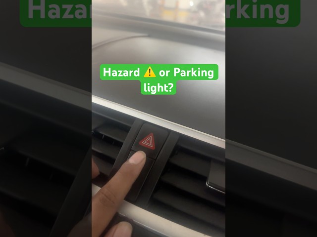 Hazard ⚠️ light use ✅ #trending #shorts #car #drivinglesson #driving #ytshorts #yt #carsafety #viral