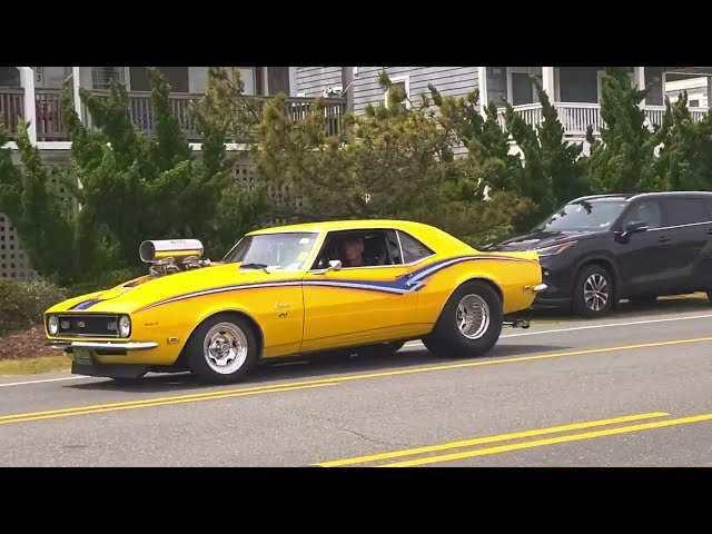 Cruisin OBX Parade of Pro Street Hot Rod Blown and Classic Muscle Cars Dreamgoatinc Videos