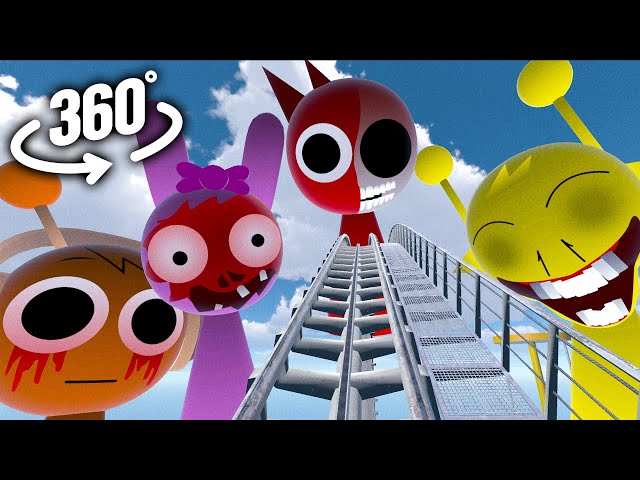 Incredibox Sprunki Roller Coaster! | 360° VR Animation