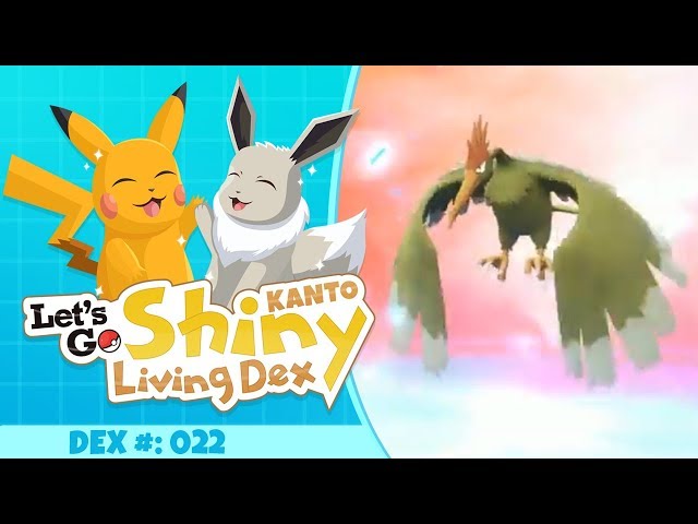 UNEXPECTED SHINY FEAROW | Pokemon Let's GO Pikachu and Eevee! (Kanto Shiny Living Dex #22)