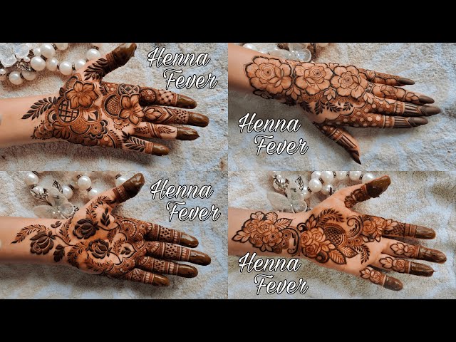 4 Trending Unique And Beautiful Intricate Mehndi Design 2024 | Step by Step Tutorial | Henna Fever