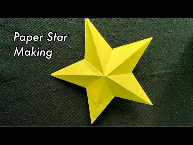 How to make 3D Paper Star || DIY Origami Paper Craft |christmas Decoration ideas