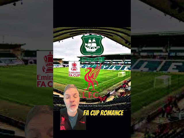 The romance of the cup Plymouth v Liverpool #shorts #facup #plymouth #liverpool