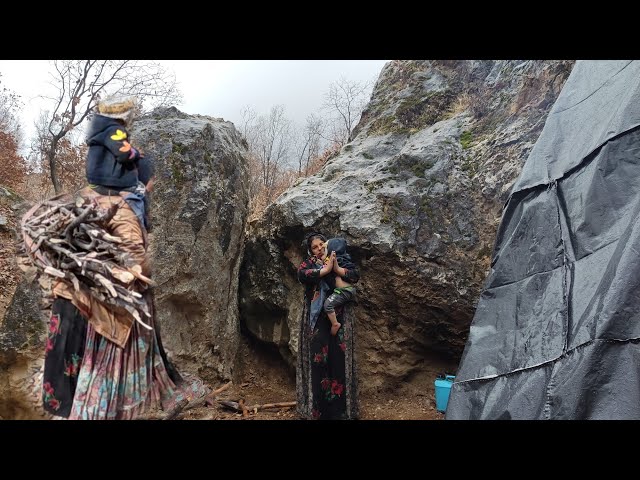 Hurricane and rain: The story of Zahra and her child being caught in a cave