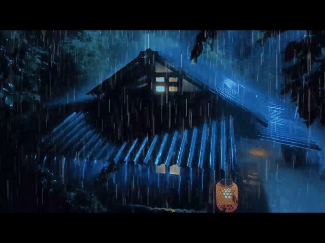 Calming Thunderstorm and Rain on Metal Roof for Sleep