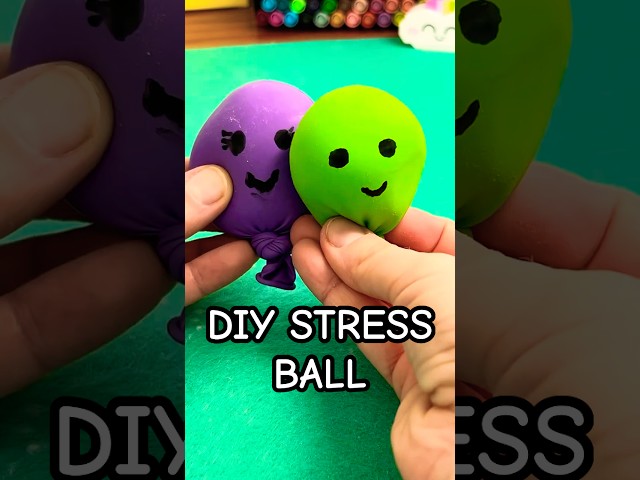 DIY Squishy Stress Ball in 2 Minutes!  #diy #squishy  #satisfying