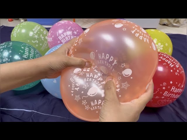 Fun Happy Birthday Balloons Pop#inflating #birthdayballoondecoration #funballoons