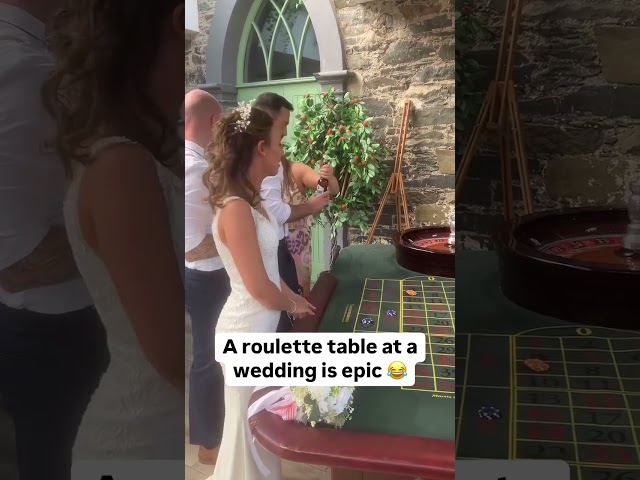 A roulette table at a wedding is epic😂  #casino #gambling #meme #memes #gamble