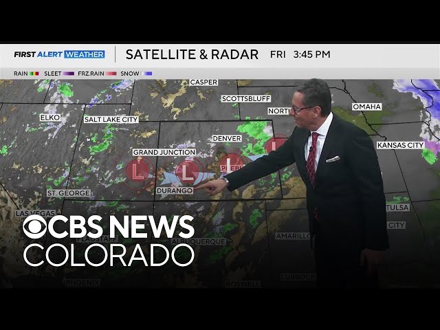 Moisture rich winter storm blasts across Colorado