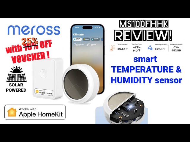 Meross smart temperature & humidity sensor review! (MS100FHHK)