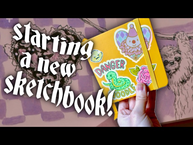 new year, new sketchbook! chatting about my goals while I draw & paint...