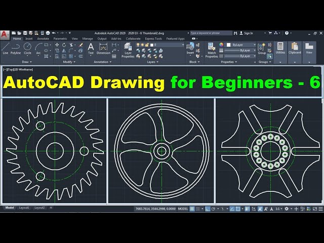 AutoCAD Drawing Tutorial for Beginners - 6