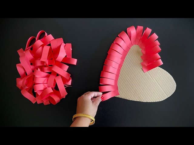 2 Valentine’s Day Craft Ideas /Paper Craft for Home Decoration / Heart Wall Hanging /Easy Wall Decor