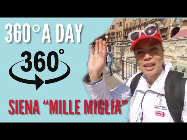 Mille Miglia 2019 in Sienna, 360º VR on Piazza del Campo