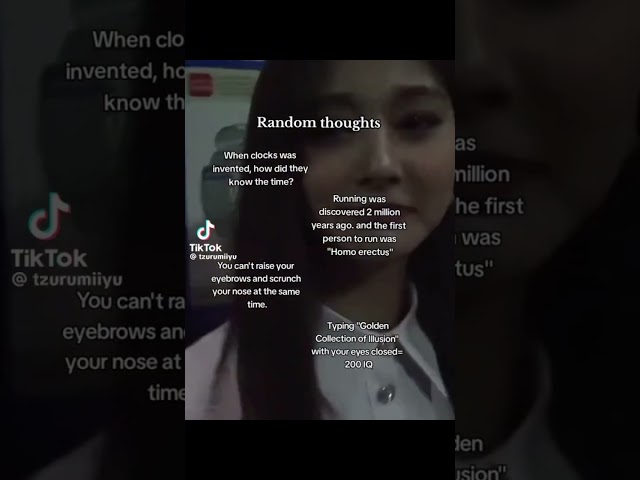 Random thoughts!! (not my vid)