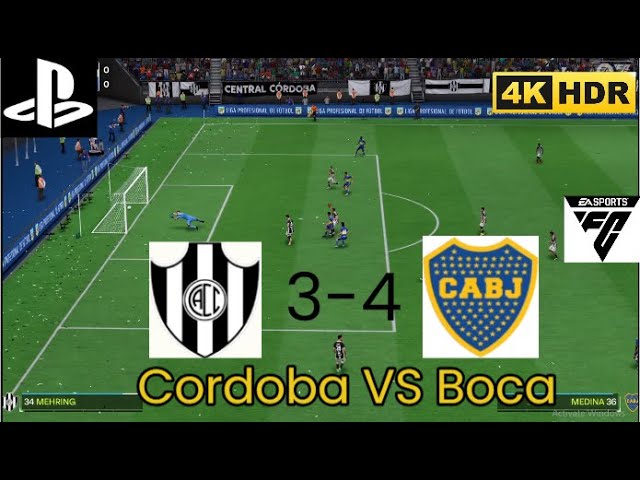 EA Sports FC | Córdoba VS Boca Juniors  match Liga Profesional de Fútbol (LPF) | PS4 PRO Gameplay