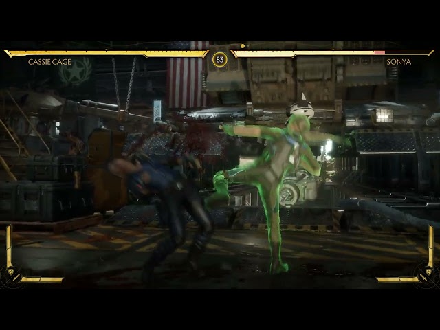 Mortal Kombat 11 cassies cage vs sonia