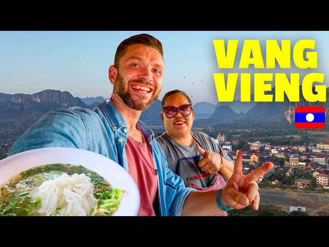 LAOS STREER FOOD 🇱🇦 Mama’s Legendary Noodles & Extreme Lagoon Adventures!