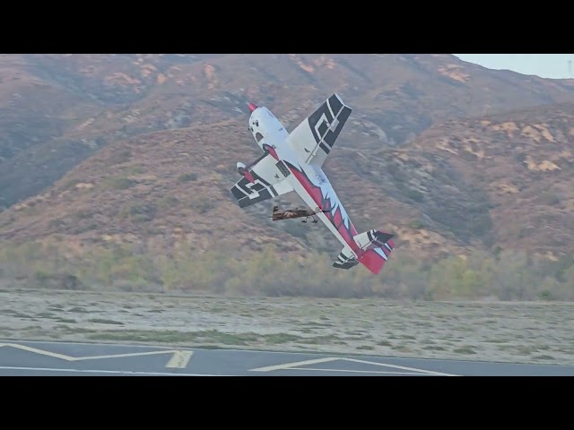 Extreme Flight 104" Edge - first flights with the new DUBRO rudder control horn - video by ALVIN!