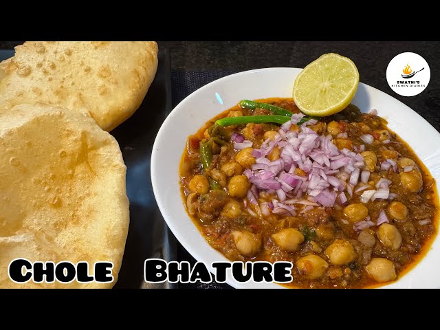 CHOLE BHATURE /   Classic  Indian Street Food at Home /  Garbanzo beans curry