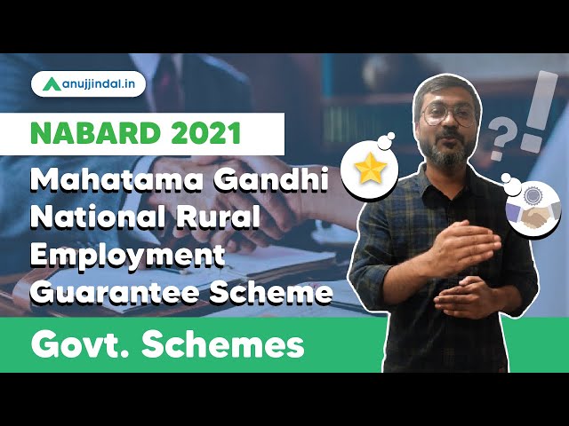 NABARD Grade A 2021 | Government Schemes | MGNREGS | MGNREGA - Manish sir