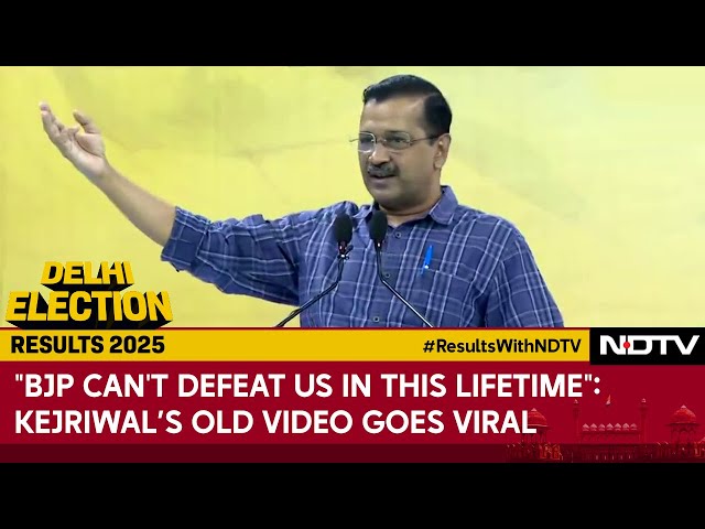 Arvind Kerjwal Viral Video | Kejriwal's Old Video Goes Viral: "BJP Can't Defeat Us In This Lifetime"