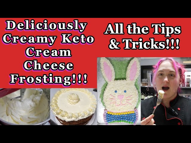 Keto Cream Cheese Frosting Recipe- Keto Easter Recipe/Bunny Cake Tutorial