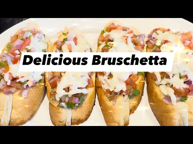 BRUSCHETTA quick and easy recipe