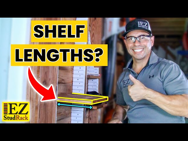 What size shelf can EZStudRack hold?  You will be surprised!