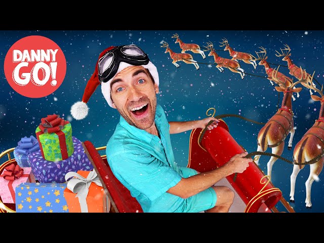 Danny's Sleigh Ride Adventure! 🦌🛷❄️ Christmas Brain Break Dance | Danny Go! Holiday Songs for Kids