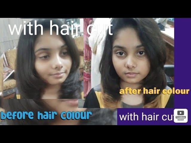 hair cut/colour with bloodryer/done by daffodills 🌹🌹🌹🌹 beauty parlour