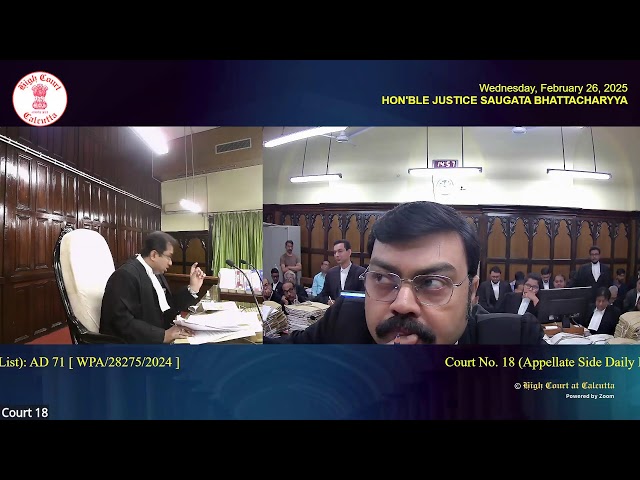 26 February 2025 | Court No. 18 | Live Streaming of the Court proceedings.