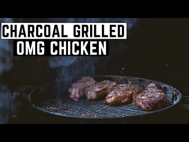 CHARCOAL GRILLED OMG Chicken 🍗 | Step by Step #food #chicken #cooking