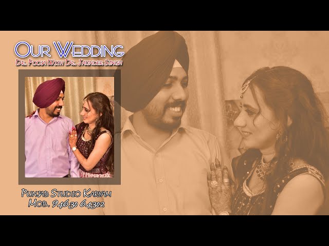 🔴Live Wedding Ceremony of Dr. Pooja With Dr. Jatinder Singh || Punjab Studio Karyam