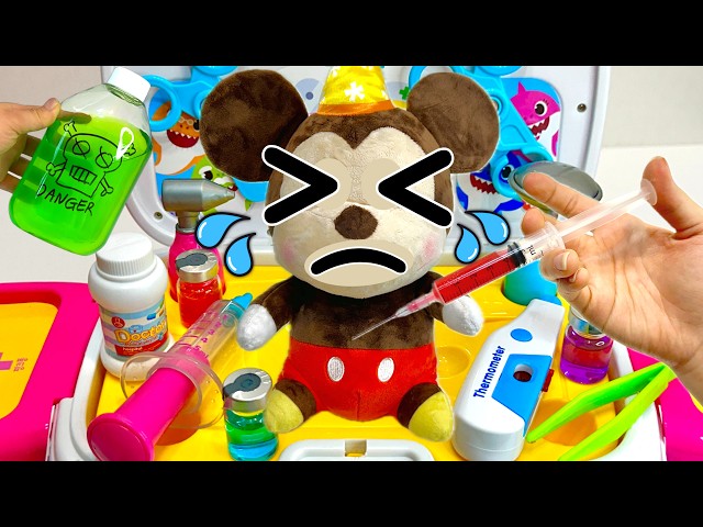 [🌟Toy ASMR🌟] 8🧡 Minutes Satisfying with Unboxing Help! Mickey Mouse Doctor toys & Ambulance ASMR