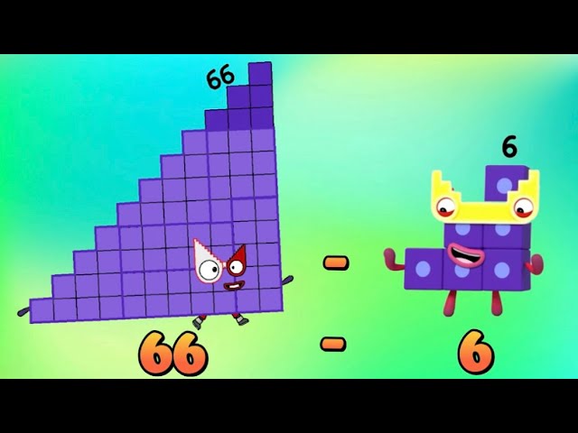 FIND THE DIFFERENCE OF NUMBERBLOCKS STEP SQUAD CLUB | SUBTRACTION OF RANDOM NUMBERS | hello george