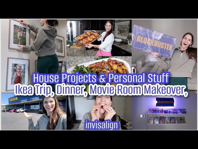 A Lot Going On. House Projects, Personal Stuff, Ikea Trip, Dinner, Movie Room Makeover & Mom Life