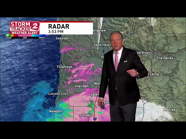 Storm Tracker 2 Weather Alert: Snow blankets Western Oregon, SW Wash.