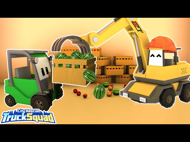 Forklift’s Messy Warehouse: Clean-Up Mission with Dump Truck and Excavator! 🏗️🚚