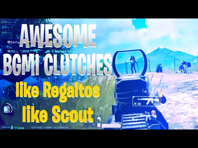 AWESOME BGMI CLUTCHES | like Regaltos 1vs4 BGMI | like Scout 1vs4 BGMI | Danger BGMI  | PUBG MOBILE