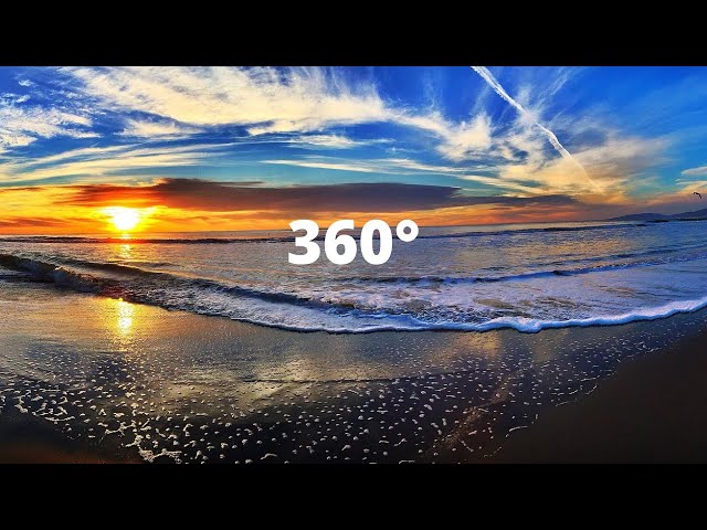 🟢  360° Video | VR video | The Beach view | Relaxation | Perfect Soothing Music Video