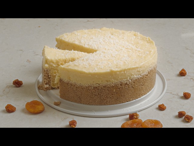 The Easiest VEGAN Mango Cheesecake! 🥭 No Bake, Pure Bliss!