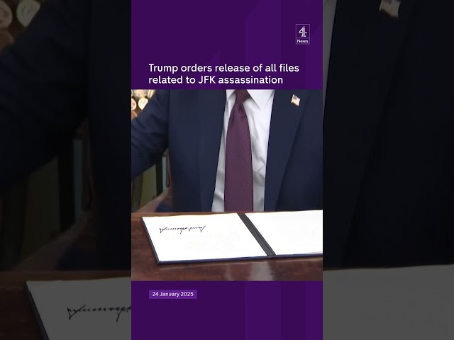 Trump orders release of all files related to JFK assassination