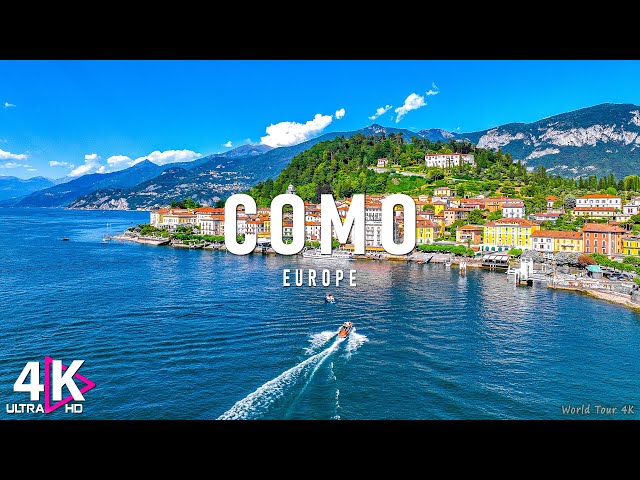 COMO 4K - Scenic Relaxation Film with Peaceful Relaxing Music - Video 4K Ultra HD