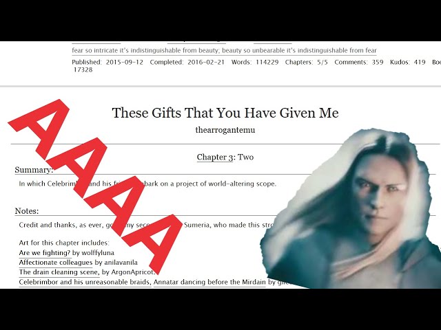 These Gifts That You Have Given Me (chapter 3) retold in vines